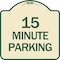 Signmission 2 Hour Parking Parking for Customers Heavy-Gauge Aluminum Sign, 18" x 18", TG-1818-24498 A-DES-TG-1818-24498 - alternate 1